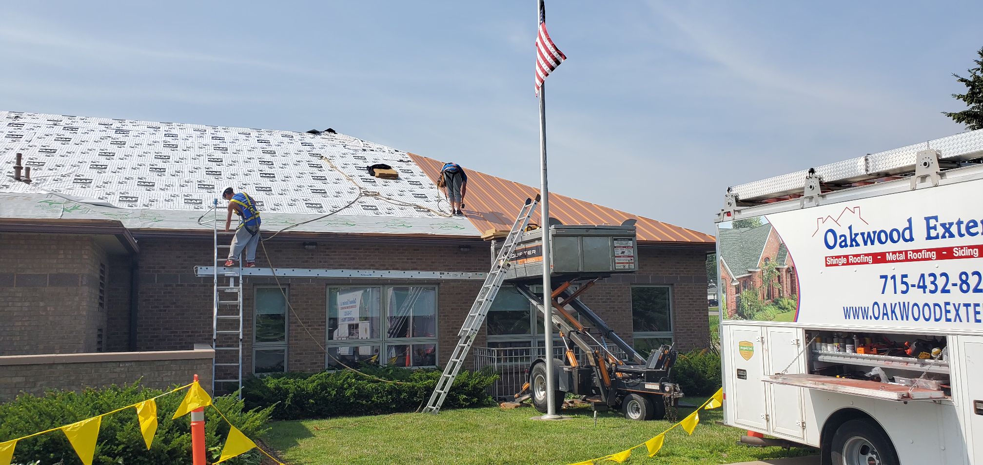 Standing seam metal roofing hero