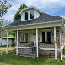 GAF Timberline HDZ Roof Replacement, Aluminum Fascia & Soffit, Seamless Gutters, Mastic Carvedwood Vinyl Siding, Azek PVC Trim, in Mosinee, WI 0