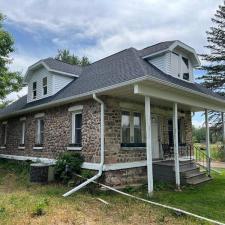 GAF Timberline HDZ Roof Replacement, Aluminum Fascia & Soffit, Seamless Gutters, Mastic Carvedwood Vinyl Siding, Azek PVC Trim, in Mosinee, WI 10