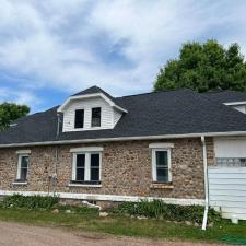 GAF Timberline HDZ Roof Replacement, Aluminum Fascia & Soffit, Seamless Gutters, Mastic Carvedwood Vinyl Siding, Azek PVC Trim, in Mosinee, WI 4