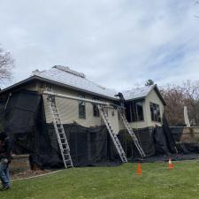 GAF Timberline UHD Roof Replacement, Waudena Millwork Custom Entry Door, and Gutter Installation in Custer, WI 2