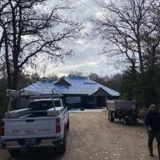 GAF Timberline UHD Roof Replacement, Waudena Millwork Custom Entry Door, and Gutter Installation in Custer, WI 3