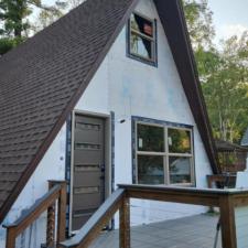 Mastic Board & Batten Vertical Vinyl Siding, Thermo-Tech Full-Frame Windows & Patio Door, Soffit & Fascia, Waudena Millwork Entry Door Replacement in Amherst Junction, WI 3