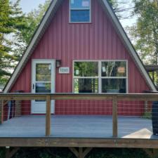 Mastic Board & Batten Vertical Vinyl Siding, Thermo-Tech Full-Frame Windows & Patio Door, Soffit & Fascia, Waudena Millwork Entry Door Replacement in Amherst Junction, WI 4