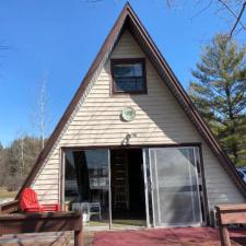 Mastic Board & Batten Vertical Vinyl Siding, Thermo-Tech Full-Frame Windows & Patio Door, Soffit & Fascia, Waudena Millwork Entry Door Replacement in Amherst Junction, WI 5