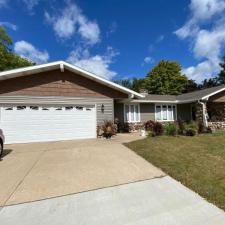 Vinyl Siding, Soffit, Seamless Gutters and Gutter Covers, and Titan Clad Garage in Stevens Point, WI 1