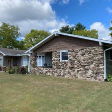 Vinyl Siding, Soffit, Seamless Gutters and Gutter Covers, and Titan Clad Garage in Stevens Point, WI 4