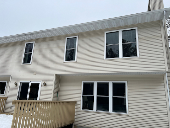 Waudena Full-Frame Replacement Windows and Waudena Millwork Entry Door in Plover, WI