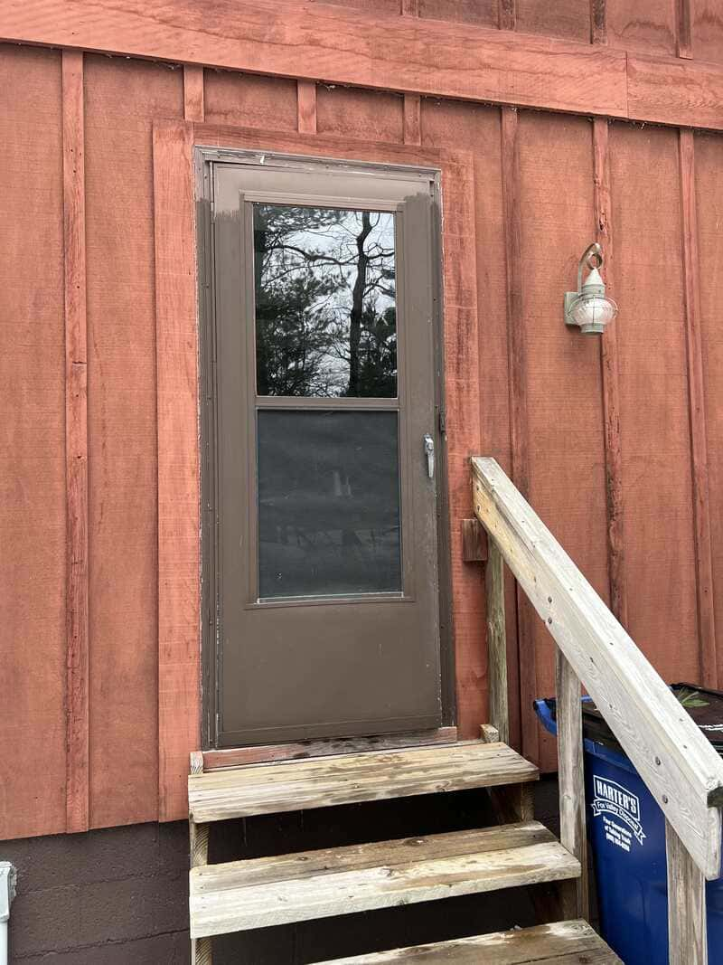 Waudena Millwork Entry Door & Larson Storm Door