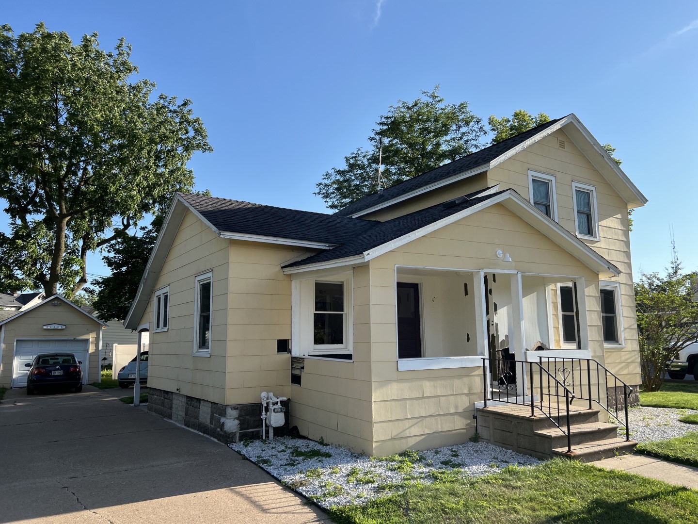 Replaced house siding in Stevens Point